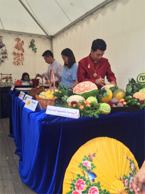 Thai Festival 2016 Kraków - Fruit and vegetable carving booth