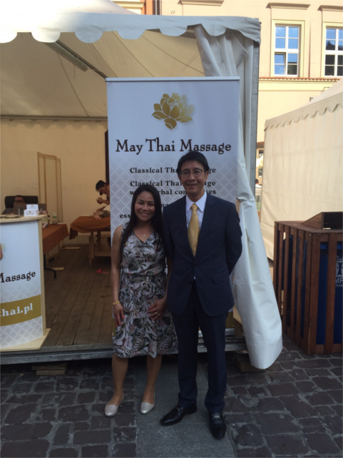 Thai Festival 2016 Kraków - Ms. May and Ambasador of Thailand