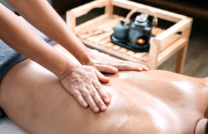 Hot aromatic oil massage